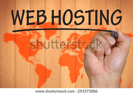 hand writing web hosting  .
