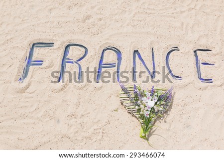 France - word
