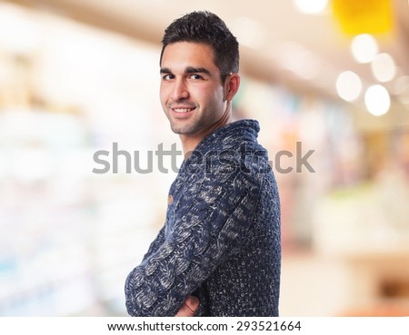 relaxed man on white