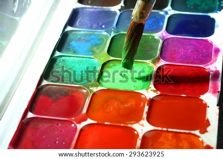 watercolor paints