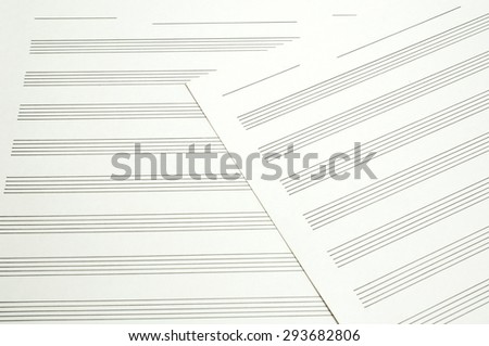 Paper for musical notes