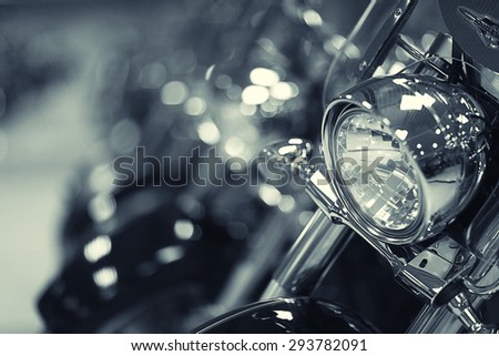 fragment of a motorcycle Royalty-Free Stock Photo #293782091