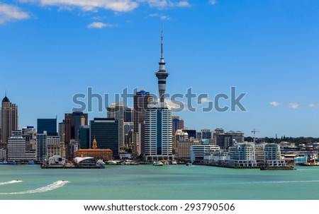 Auckland cityscape, North Island, New Zealand Royalty-Free Stock Photo #293790506