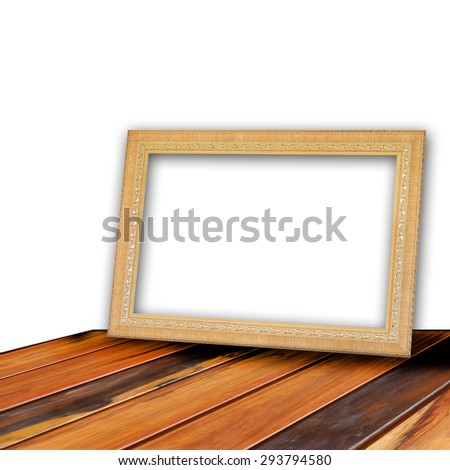 Photo frame isolated on table