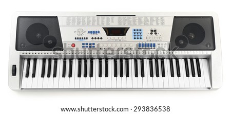 Synthesizer isolated on white