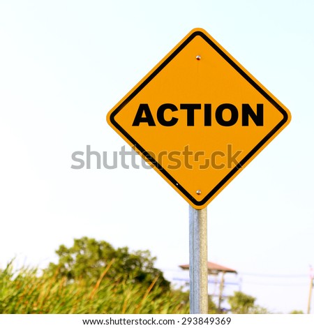 Action on traffic sign