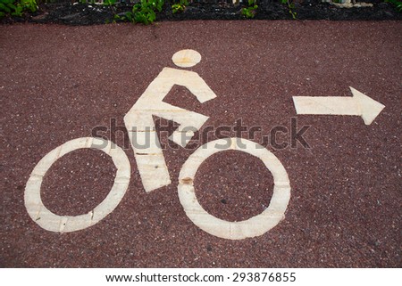 Lane for bicycle