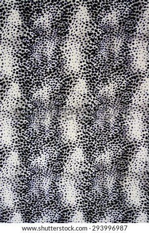 texture fabric of Jaguar black and white for background