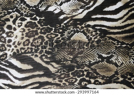 Texture fabric of leopard skin for white and white background Royalty-Free Stock Photo #293997164