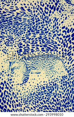 texture fabric of Jaguar for background