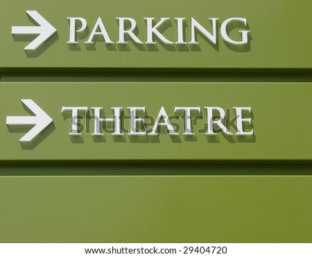 Parking Theater Sign