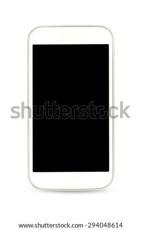 White smart phone , photo