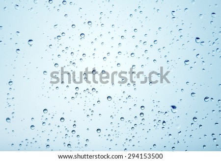 raindrops on the glass