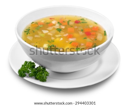 Soup, Vegetable Soup, Bowl. Royalty-Free Stock Photo #294403301