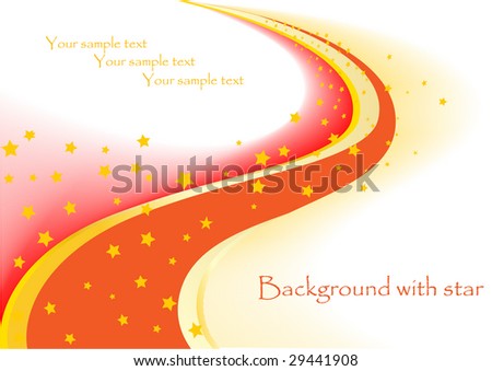 Vector background with star; clip-art