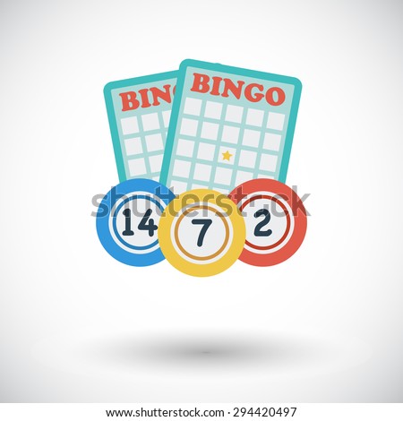 Bingo. Flat vector icon for mobile and web applications. Vector illustration.