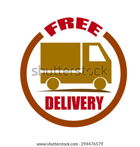 free delivery tag with text special item