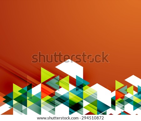 Triangle pattern composition, abstract background with copyspace.  illustration