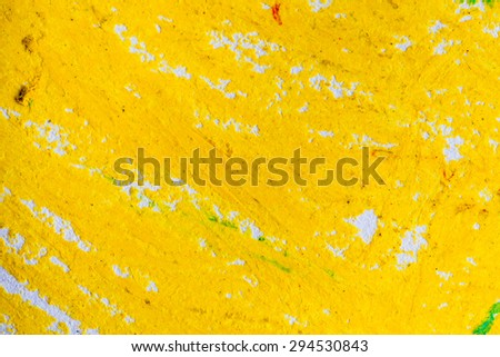  yellow watercolor textured template background. Artistic illustration for various designs.