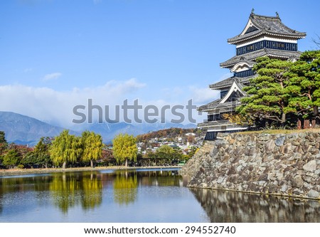 Castle  Japan , Matsumoto Castle is one of four castle designated as National Treasures of Japan and oldest castle donjon remaining in Japan.