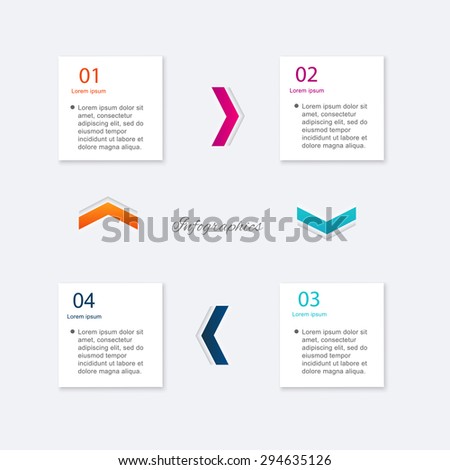 Vector colorful info graphics for your business presentations. Can be used for info graphics, graphic or website layout vector, numbered banners, diagram, horizontal cutout lines, web design.
