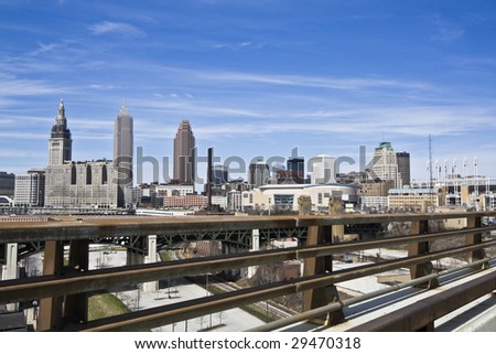Beautiful day in Downtown Cleveland