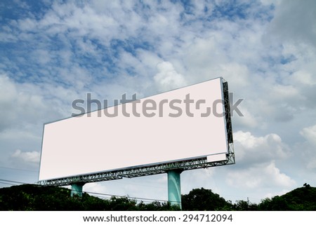 The billboard in the city 