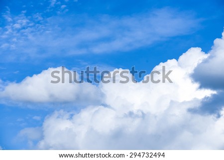 blue sky and clouds - bright climate peaceful weather daylight heavenly