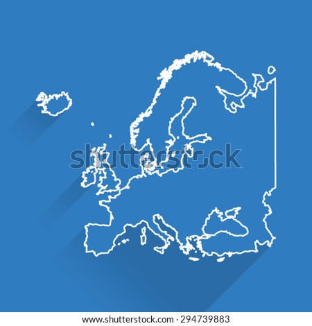 Line Map of Europe