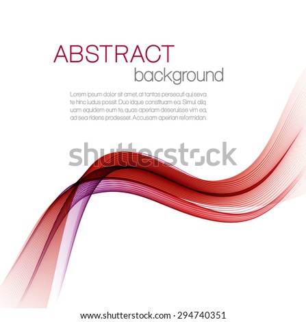 Abstract vector background with color waves