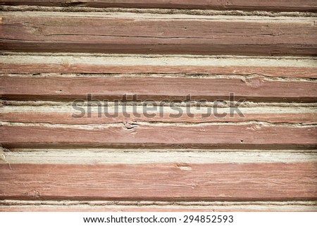 Log brown logs horizontally, texture and background