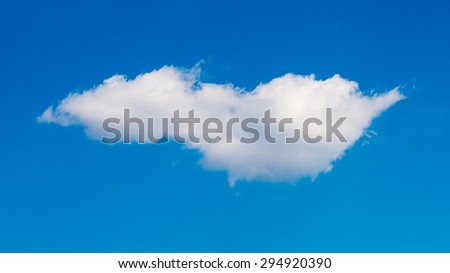 cloud in the blue sky background