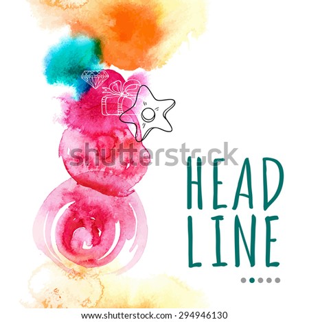 Seamless multicolor blob background for Summer Design. Abstract vector, bright drawing sketch illustration. 