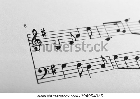 Music sheet background