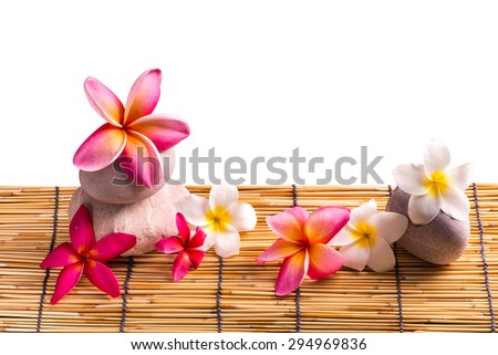 Frangipani flowers, Spa massage
