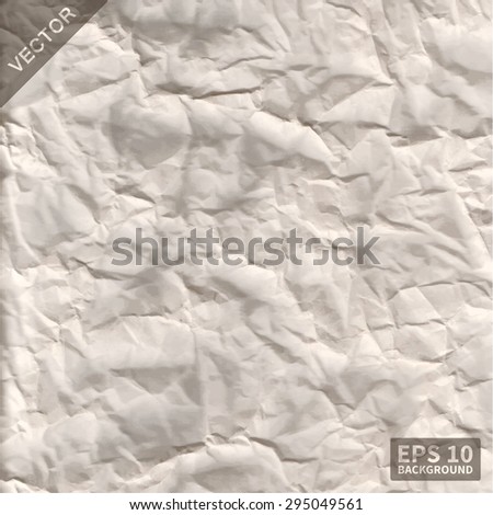 Texture packaging crumpled paper (white color). Texture can be used in your templates