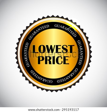 Lowest Price Label  Illustration 