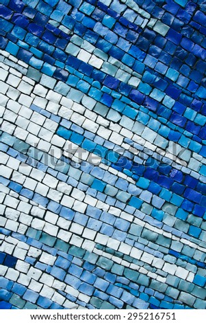 mosaic made of polymers