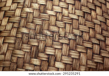 Woven from bamboo 