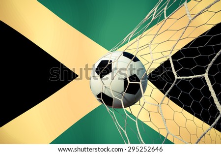 JAMAICA symbol soccer ball vintage color