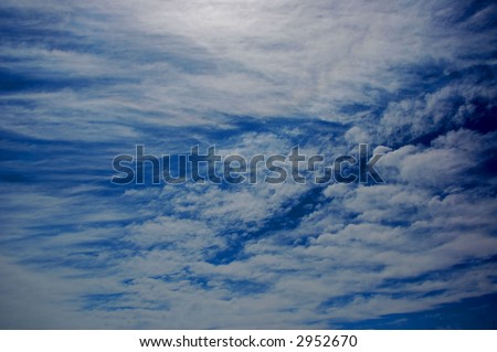 blue sky with clouds texture