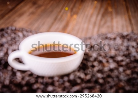 Blur shot Coffee cup - vintage effect style pictures