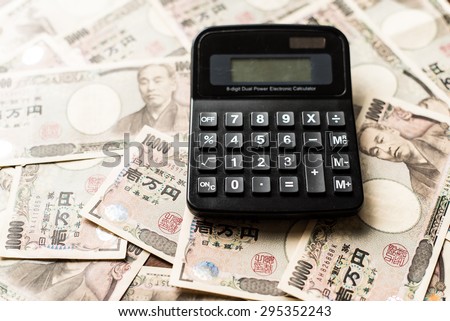 Calculator and ten thousands yen