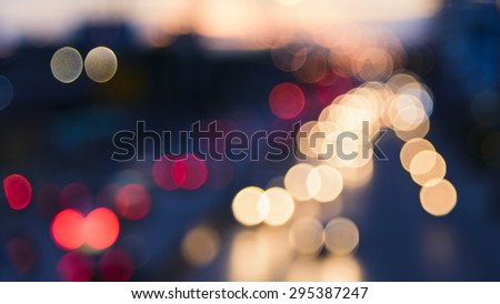 blurry of car light