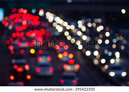 Abstract traffic light blurred background