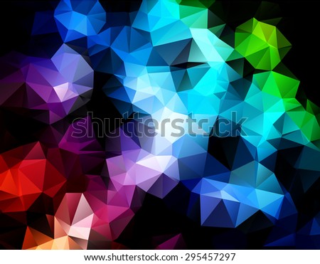 Vector triangulated abstract background | Space