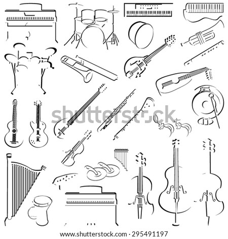 Music instruments collection