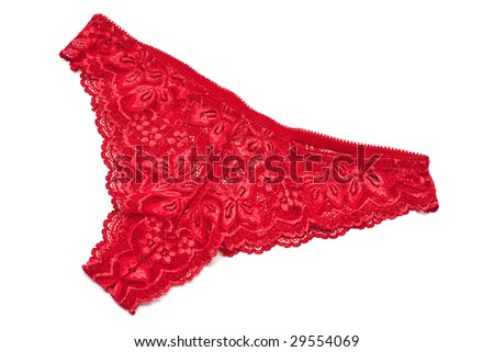 lacy red panties