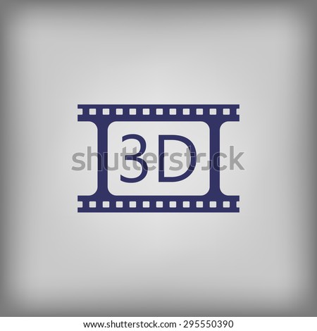 Video play 3d icon 