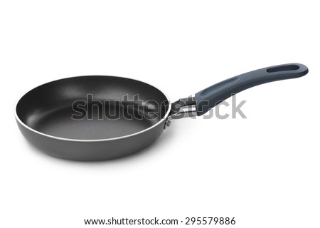 Frying pan isolated on white background Royalty-Free Stock Photo #295579886